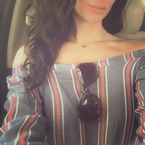 Off the shoulder top.